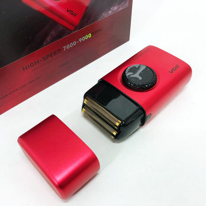 Электробритва VGR V-377 RED шейвер, Электрическая аккумуляторная бритва для бритья, шейвер мужской