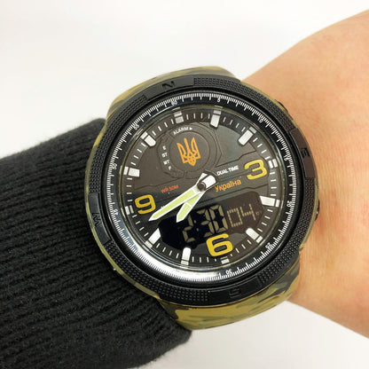 Часы наручные мужские SKMEI 5561/1655CMGNBK, Военные тактические часы, Армейские часы, Тактические часы