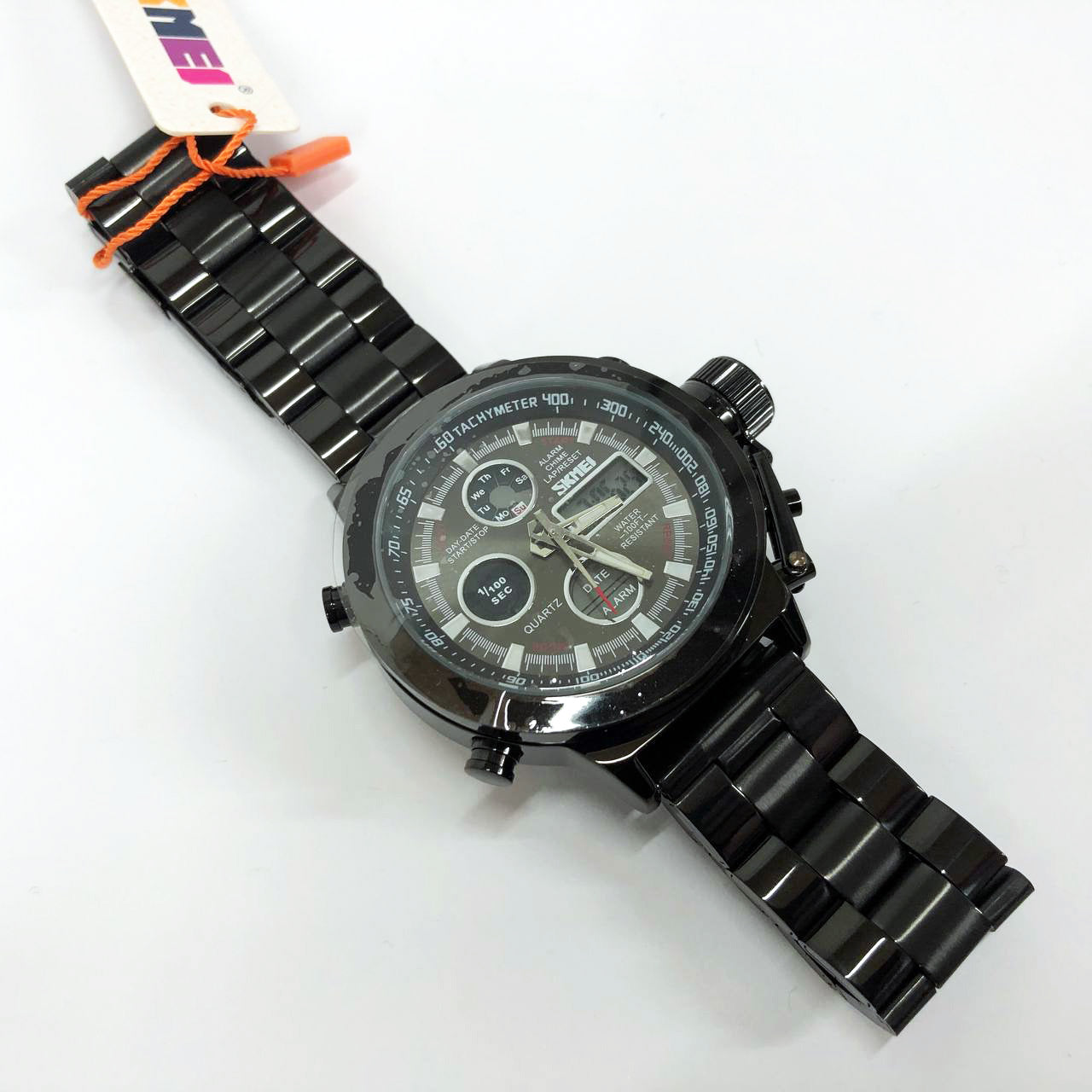 Часы наручные мужские SKMEI 1515BK BLACK, часы наручные электронные тактические. Цвет: черный