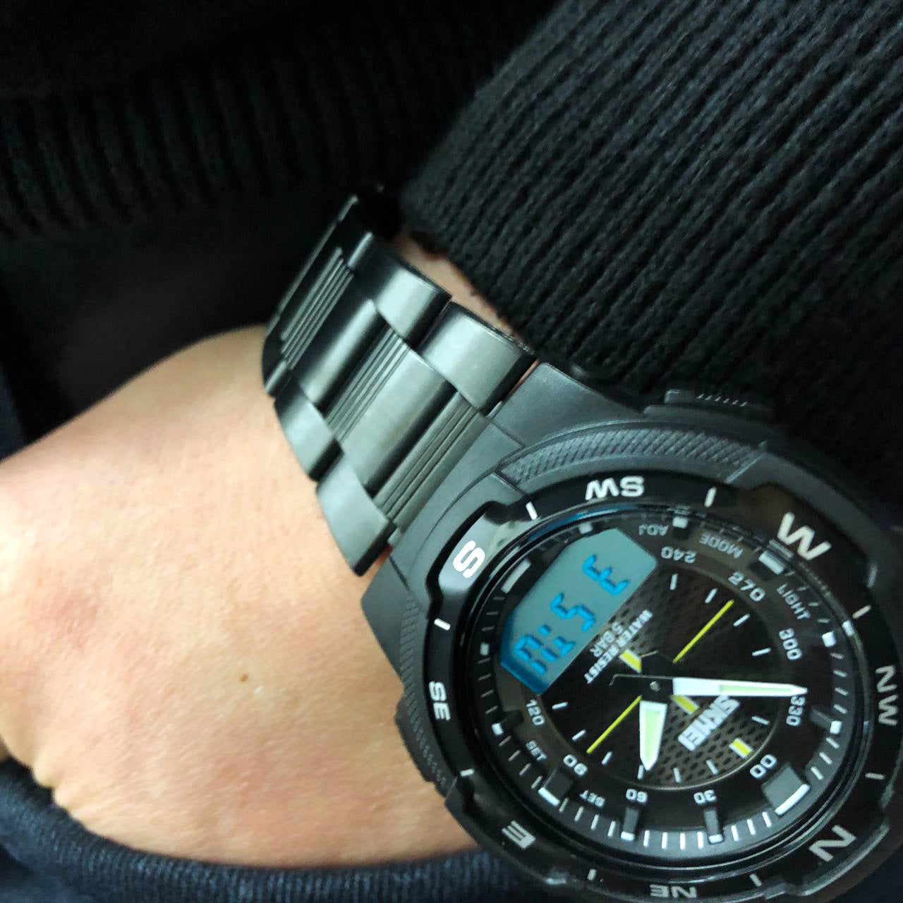 Часы наручные мужские SKMEI 1370BKWT, часы для военнослужащих, фирменные спортивные часы