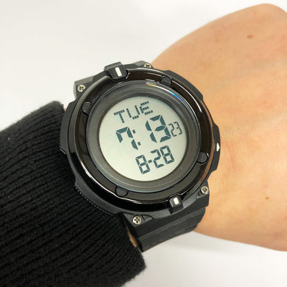 Часы наручные мужские SKMEI 2010BKWT BLACK-WHITE, часы армейские скмей, часы спортивные. Цвет: черный