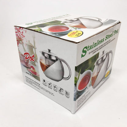 Заварник UNIQUE UN-1164 1.10 л, Чайник заварочный стеклянный качественный на кухню, Красивый заварник