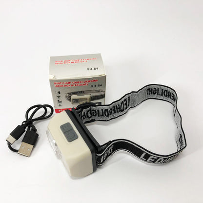 Фонарь налобный SH-S4-XPE+3SMD, Мощный аккумуляторный налобный фонарик, Налобный фонарь яркий