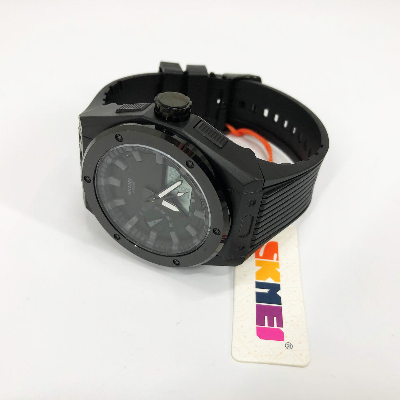 Часы наручные мужские SKMEI 2103BKWT, армейские часы противоударные, часы для мужчины