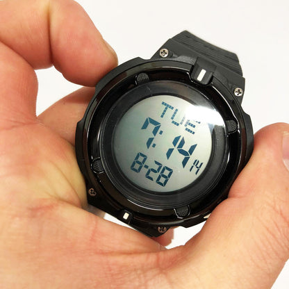 Часы наручные мужские SKMEI 2010BKWT BLACK-WHITE, часы армейские скмей, часы спортивные. Цвет: черный