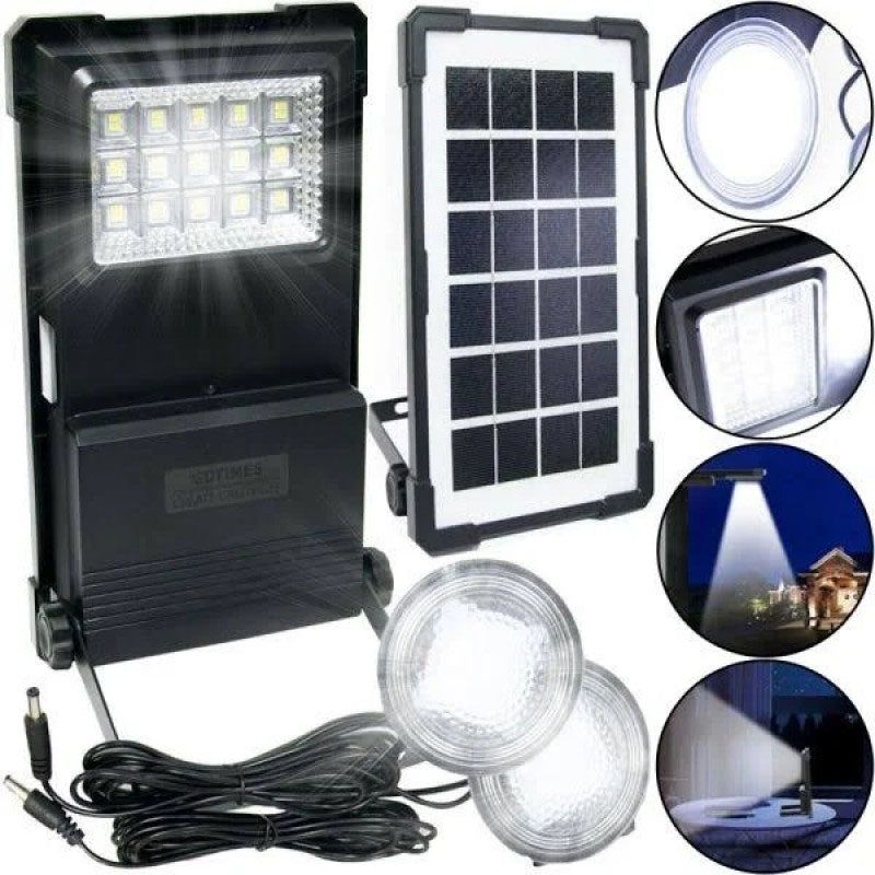 Солнечная станция портативная GDLITE GD-07А с солнечной панелью и функцией Power Bank