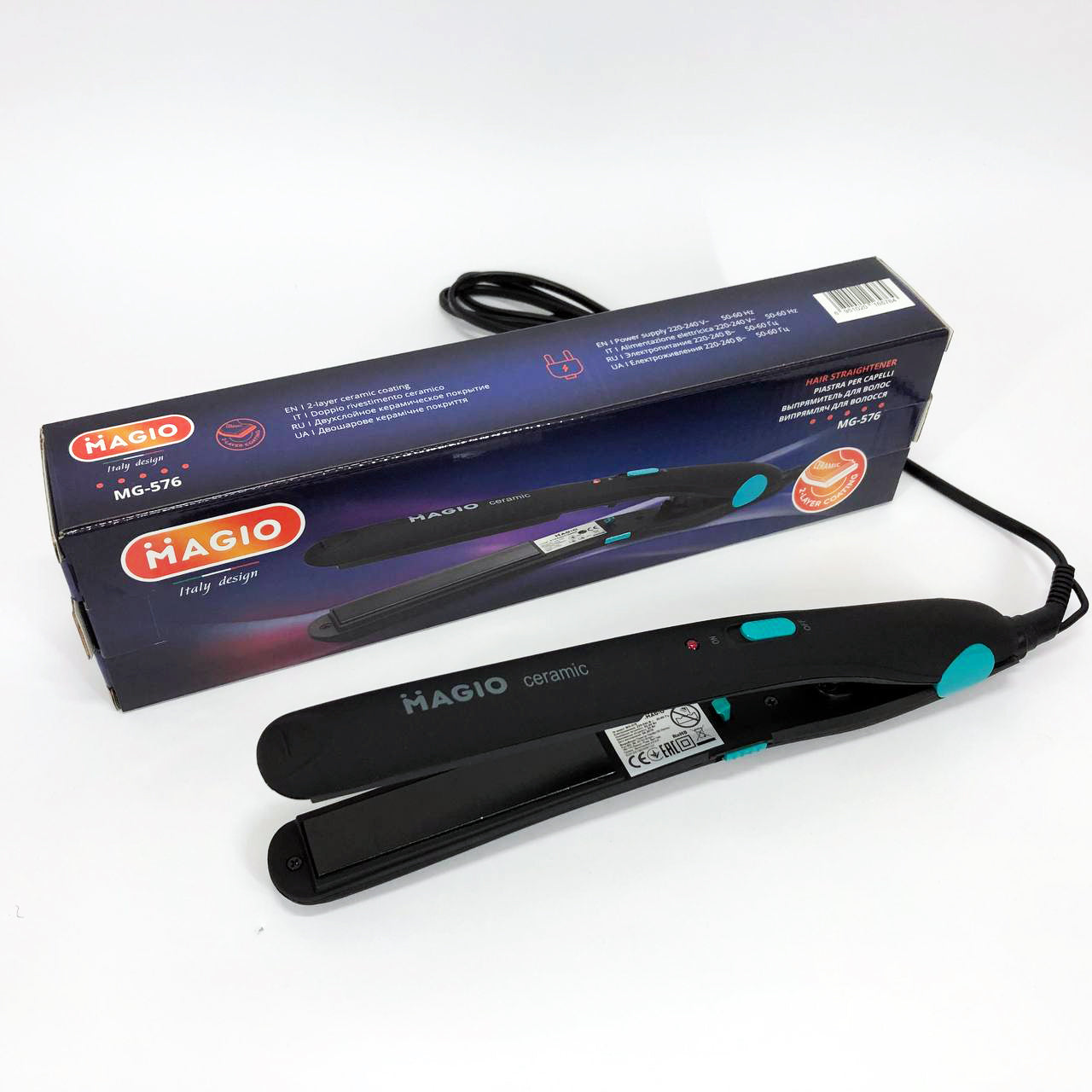 Выпрямитель для волос MAGIO MG-576, Гофре плойка утюжок для волос, Профессиональный утюжок
