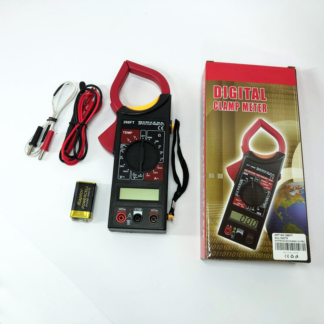 Цифровой мультиметр-тестер DT 266 FT Токоизмерительные клещи, Тестер профессиональный мультиметр для дома