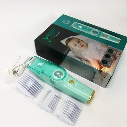 Машинка с вытяжкой для стрижки детей и младенцев VGR V-151 Baby со сменными насадками