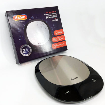 Весы кухонные MAGIO MG-780 водонепроницаемые, кухонные весы для кондитера, кухонные весы мини