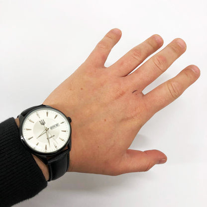 Часы наручные мужские SKMEI 5702/2075BKSI, Классические кварцевые мужские наручные часы, Супер часы