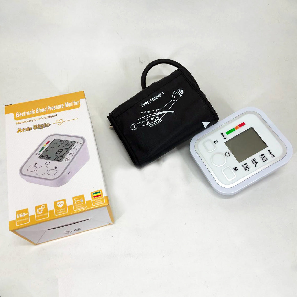 Автоматический тонометр ARM Style B02R с индикатором аритмии, хороший аппарат для измерения давления