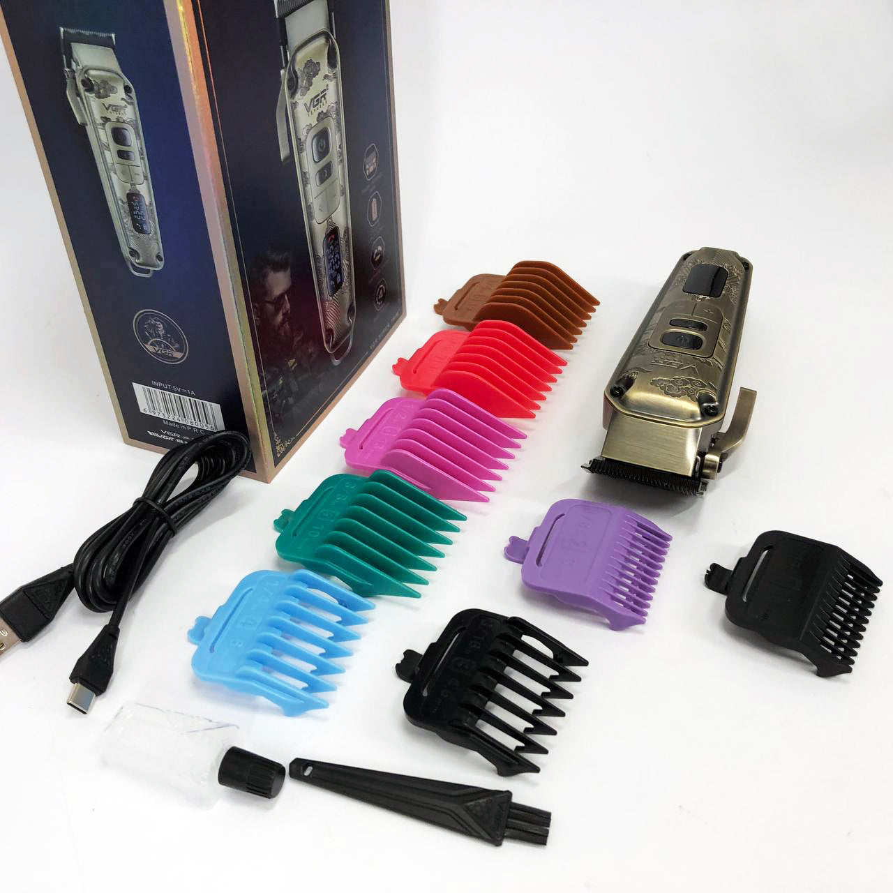 Машинка для стрижки волос триммер для бороды VGR V-005, Окантовочная машинка, Подстригательная машинка