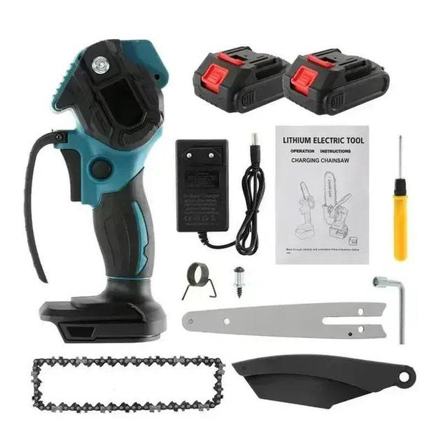 Ручна пилка з шиною, Легка акумуляторна пилка для обрізання гілок, Міні ланцюгова пилка