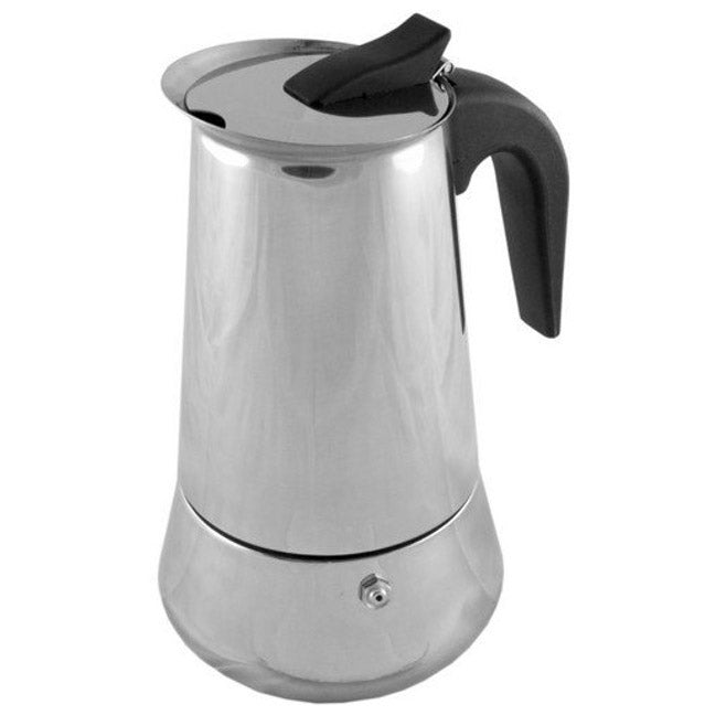 Кофеварка гейзерная из нержавеющей стали UNIQUE UN-1901 180 мл, Гейзер для варки кофе гейзерная кофеварка