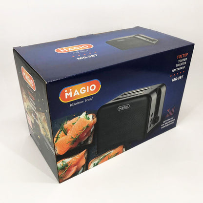 Тостер MAGIO MG-287, Хороший тостер, Электронные тостеры, Маленький тостер, Тостерница для бутербродов