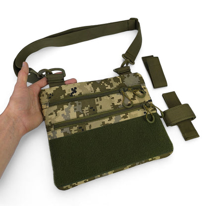 Сумка-кобура піксель камуфляж, тактична чоловіча сумка з тканини кордури AOR-1