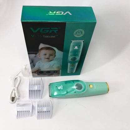 Машинка с вытяжкой для стрижки детей и младенцев VGR V-151 Baby со сменными насадками