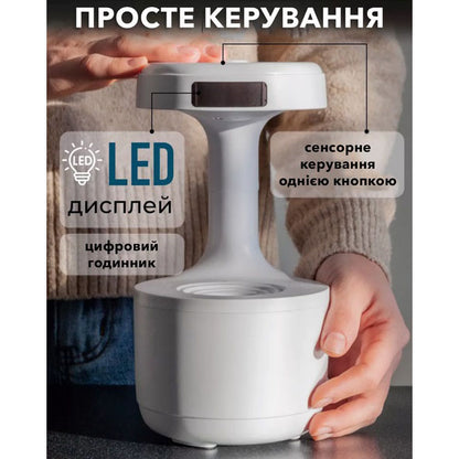 Антигравитационный капельный увлажнитель воздуха с обратным потоком UKC Anti Gravity Humidifier 800 мл 5 Вт
