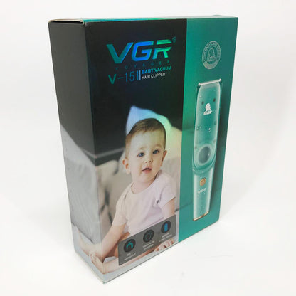 Машинка с вытяжкой для стрижки детей и младенцев VGR V-151 Baby со сменными насадками