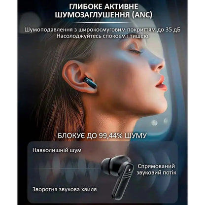 Наушники беспроводные LX-10 TWS Earbuds с LED дисплеем Блютуз беспроводные наушники затычки. Цвет: черный