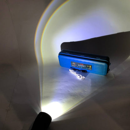 Фонарь ручной с оптическим зумом CB-C13-P50+COB, Мощный аккумуляторный лед фонарик, Лед фонарь ручной