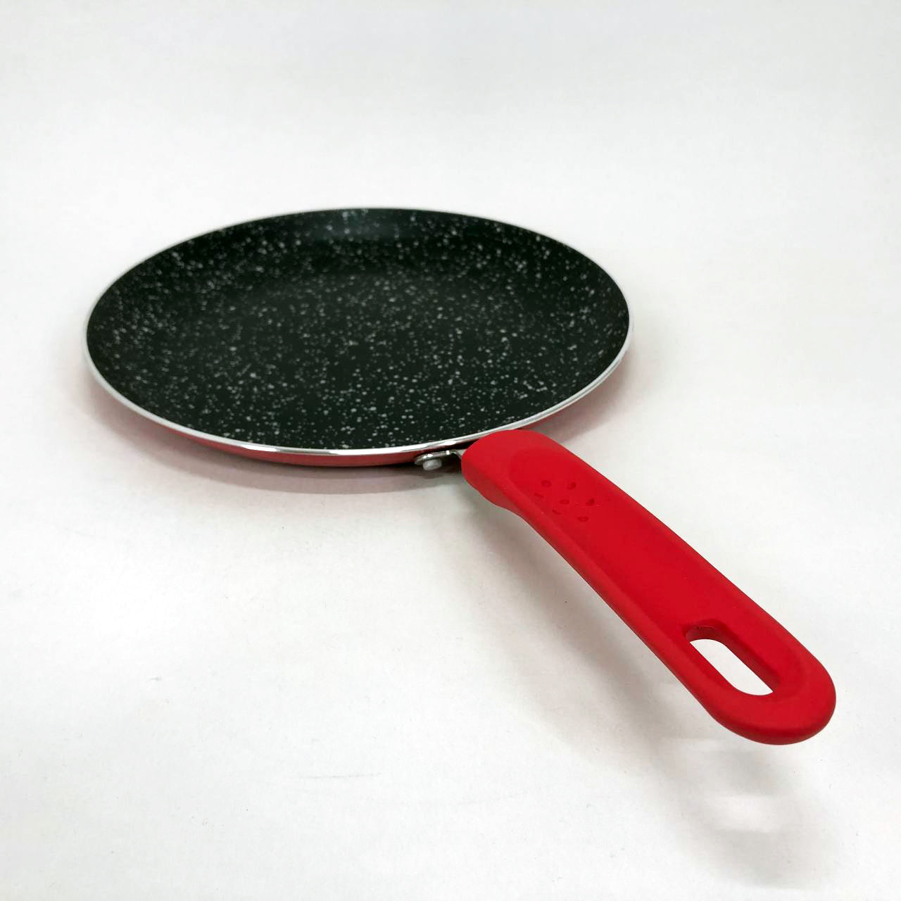 Сковорода блинная 24 см с антипригарным покрытием Con Brio CB-2424 для всех видов плит. Цвет: красный