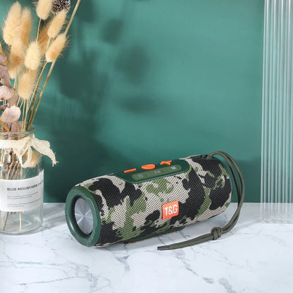 Портативная Bluetooth колонка TG341 со шнурком, аккумуляторная колонка для музыки. Цвет: камуфляж
