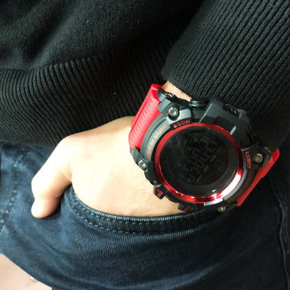 Часы наручные мужские SKMEI 1384RD, мужские тактические часы, противоударные часы, часы спортивные