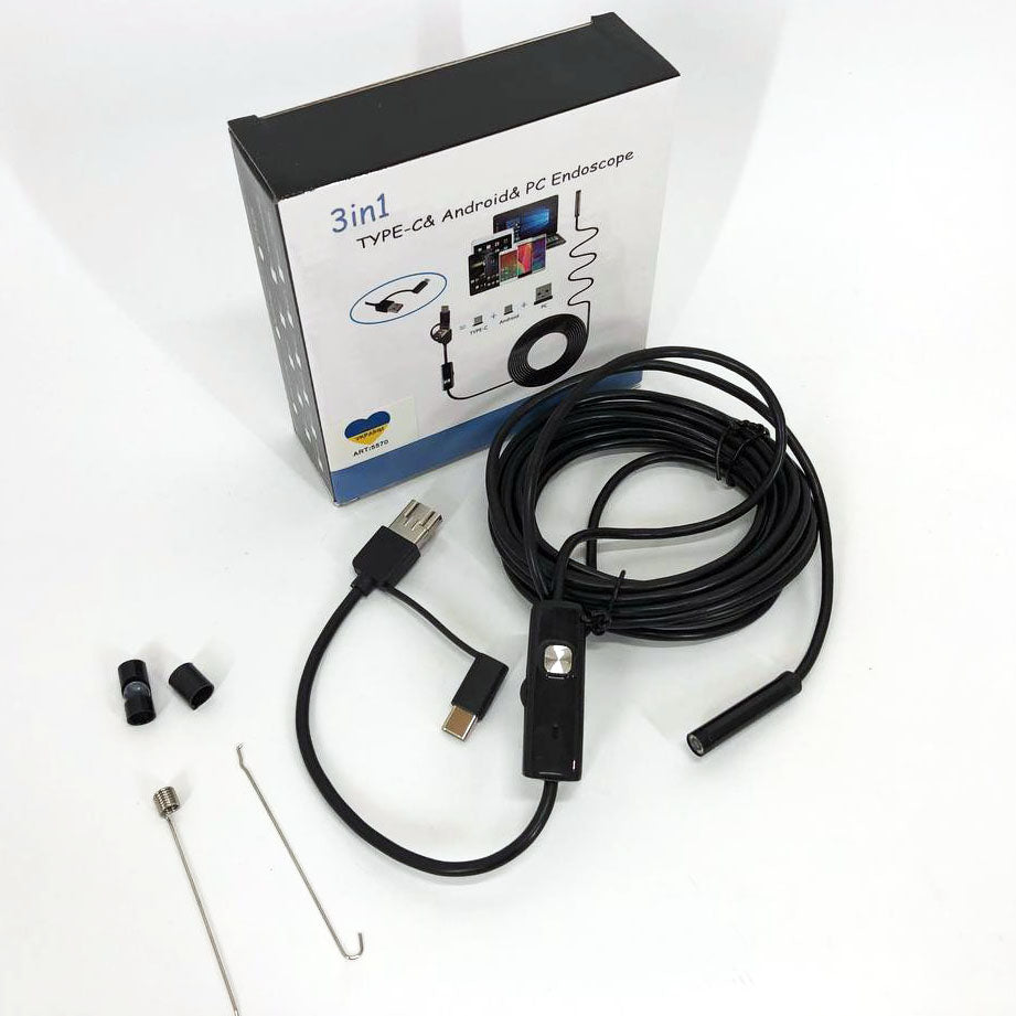 Usb камера эндоскоп, Usb эндоскоп для андроид, Автомобильный эндоскоп с поворотной камерой