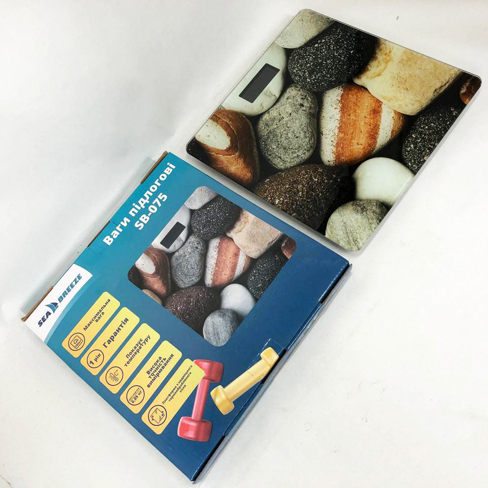 Весы напольные SeaBreeze SB-075, весы для взвешивания людей, весы электронные напольные