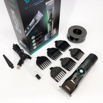 Профессиональная беспроводная машинка для стрижки волос и бороды VGR V-256, беспроводная электробритва