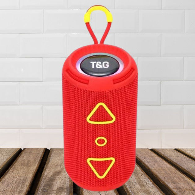 Bluetooth колонка портативная TG656 FM-радио, аккумуляторная колонка для музыки. Цвет: красный