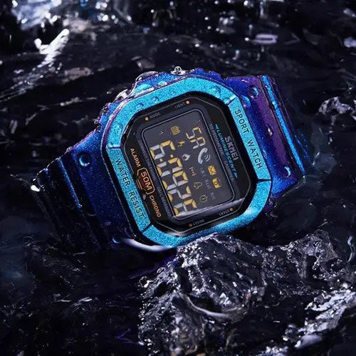 Смарт-годинник наручний чоловічий SKMEI 1629GTPL, Годинник наручний електронний тактичний, Протиударний годинник