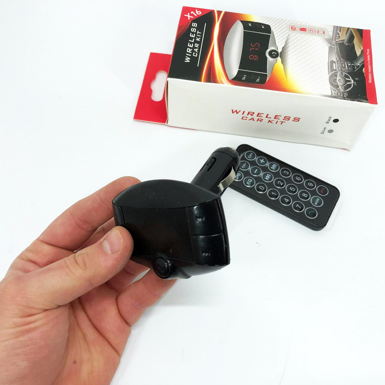 Автомобильный FM модулятор X16 ФМ трансмиттер Bluetooth, Фм трансмиттер стерео, Трансмиттер для музыки