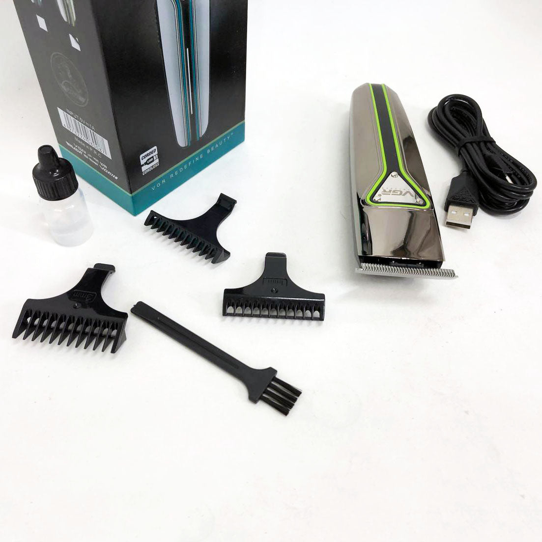 Профессиональная машинка триммер беспроводная для стрижки волос VGR V-008 Pro, машинка для стрижки головы