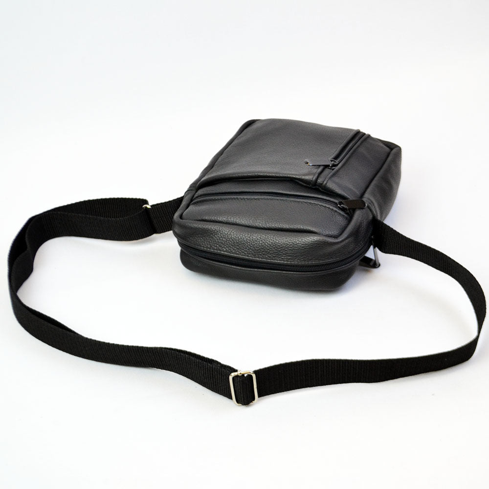 Элегантная мужская кожаная сумка-мессенджер из натуральной кожи на 5 отделений, мужская сумка через спину