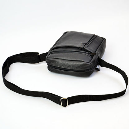 Элегантная мужская кожаная сумка-мессенджер из натуральной кожи на 5 отделений, мужская сумка через спину