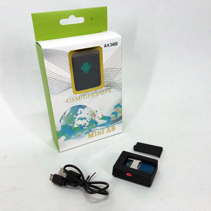 Міні GPS трекер через SIM карту А8 з вбудованим мікрофоном, GPS GSM трекер для авто, Маячок
