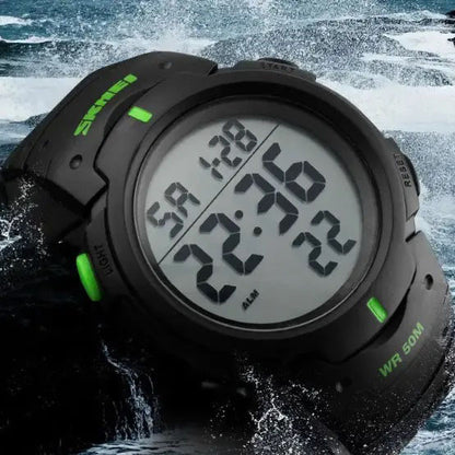 Часы наручные мужские SKMEI 1068GN, водонепроницаемые мужские часы, часы мужские спортивные