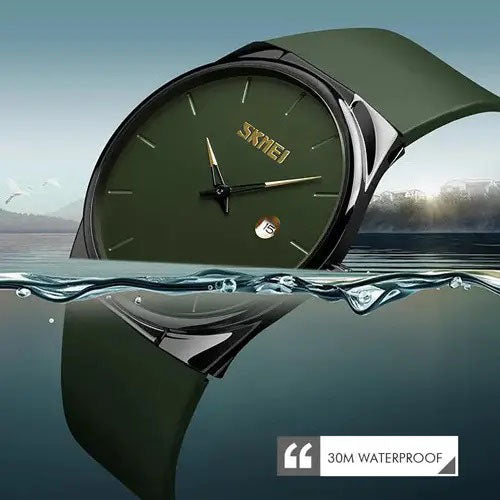 Часы наручные мужские SKMEI 1509AG, мужские круглые наручные часы, Оригинальные мужские часы