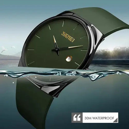 Часы наручные мужские SKMEI 1509AG, мужские круглые наручные часы, Оригинальные мужские часы