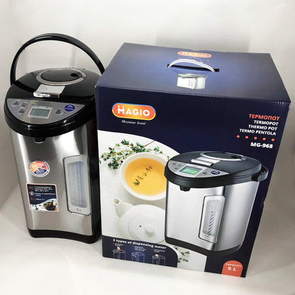 Термопот Magio MG-968, потужний електричний термопот для кухні, термопот з автоматичним вимкненням