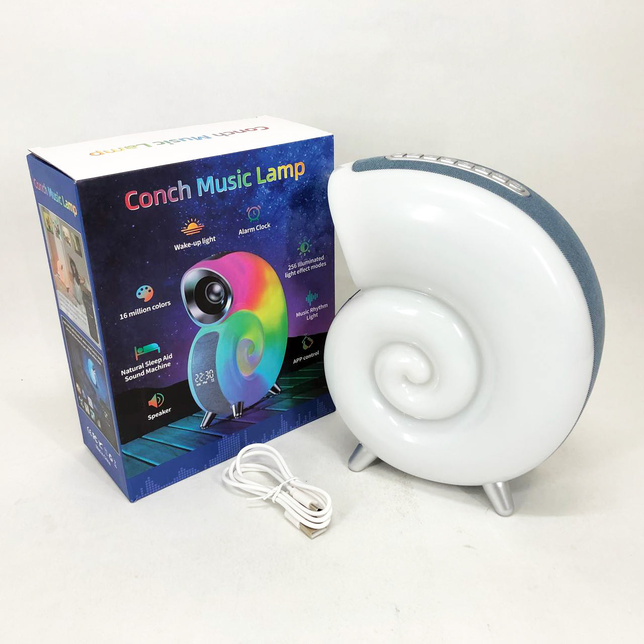 Ночник INSPIRE N70 APP 6W 2000 mAh, зарядное устройство с подсветкой и встроенным динамиком