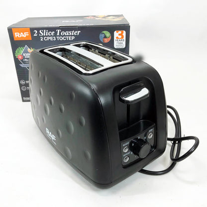 Тостер электрический RAF R.502 с 7 регулируемыми уровнями поджарки съемным поддоном для крошек 930 Вт