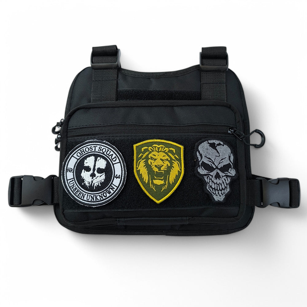 Тактична сумка нагрудна з патч-панеллю, чоловіча розвантажувальна сумка, розвантаження жилет