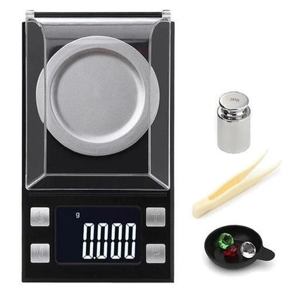 Весы ювелирные высокоточные до 50г, 0.001г точность, 8028, Компактные электронные весы для ювелиров