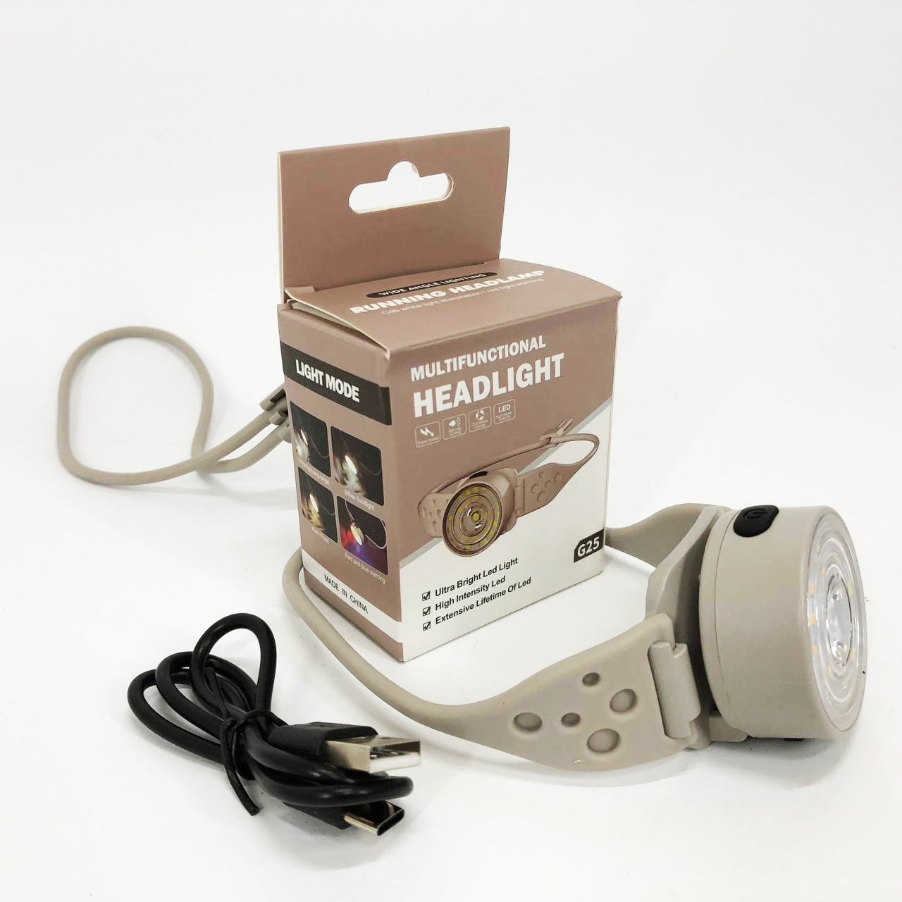 Фонарь налобный G25-XPG+30SMD(white+yellow+red-blue), Мощный фонарь на голову, фонарь для автомеханика