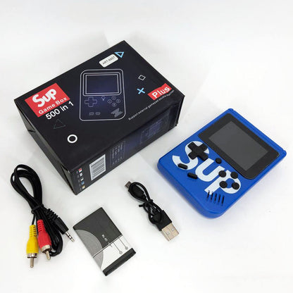 Игровая приставка консоль Sup Game Box 500 игр, Ретро приставка денди, Тетрис приставка. Цвет: синий