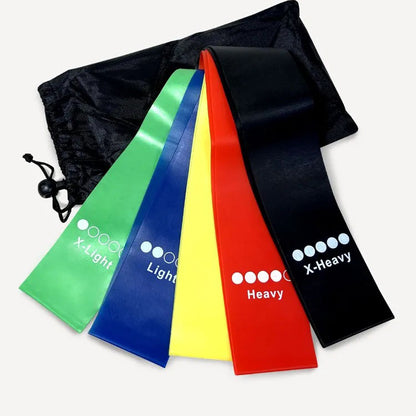 Фитнес петли резинки еспандер, Фитнес резинки 5 в 1, Фитнес резинки 5 штук, Фитнес резинки плотные